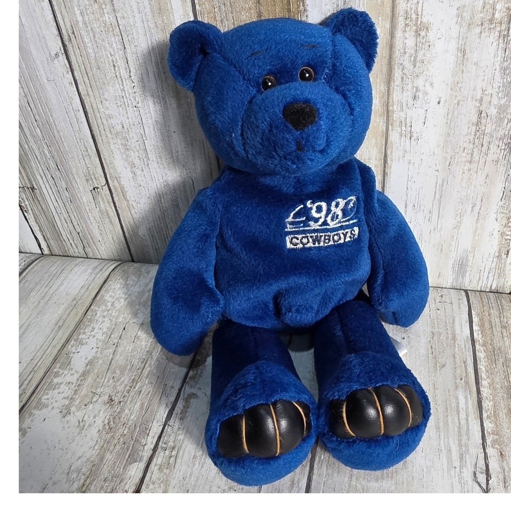 Limited Treasures Emmitt Smith 22 Dallas Cowboys 1998 Plush Bear Blue NFL Sports